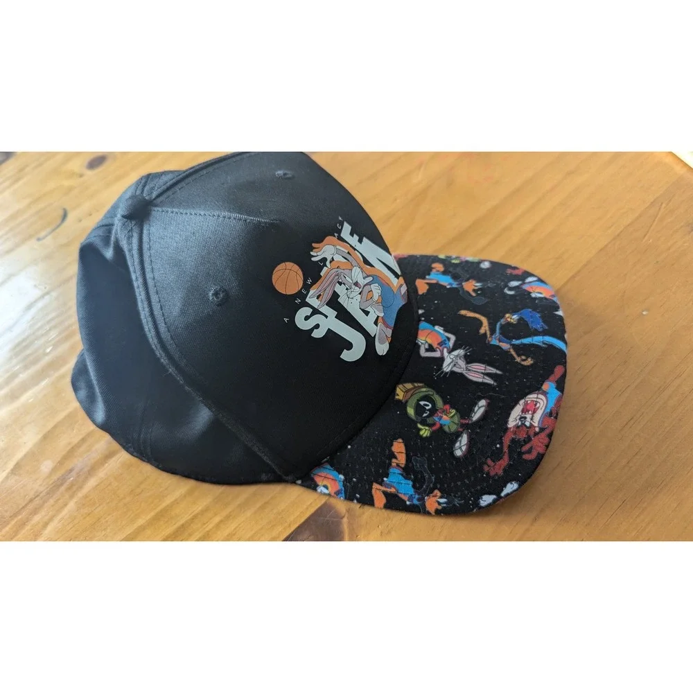Space Jam A‎ New Legacy Youth Snapback Hat Black Tune Squad Bugs Bunny Marvin